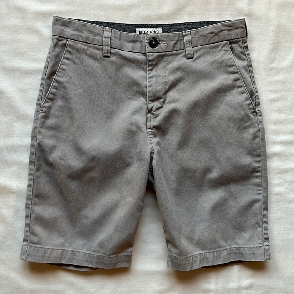 Billabong Silver Flat Front Walking Shorts